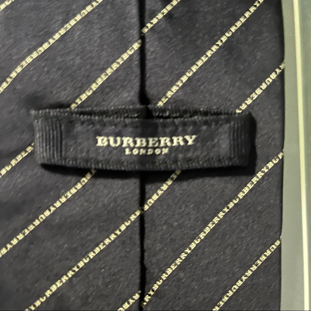Burberry London Writing Silk Tie